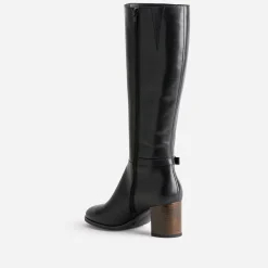 Botte noire éco-conçue en cuir
