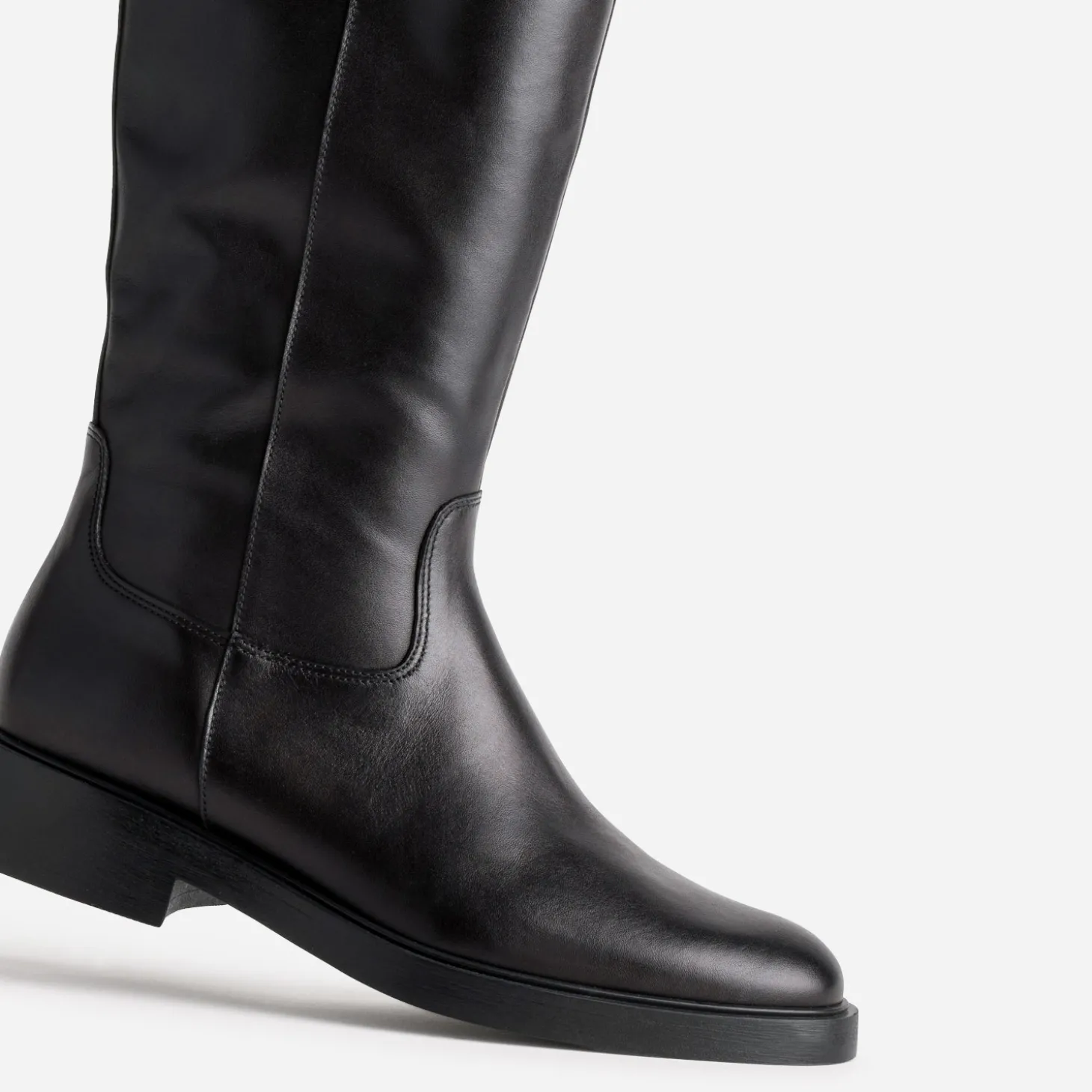 Botte noire cuir