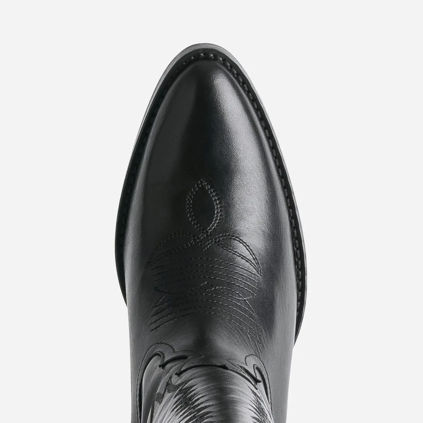 Botte noire cuir éco-conçue esprit santiag