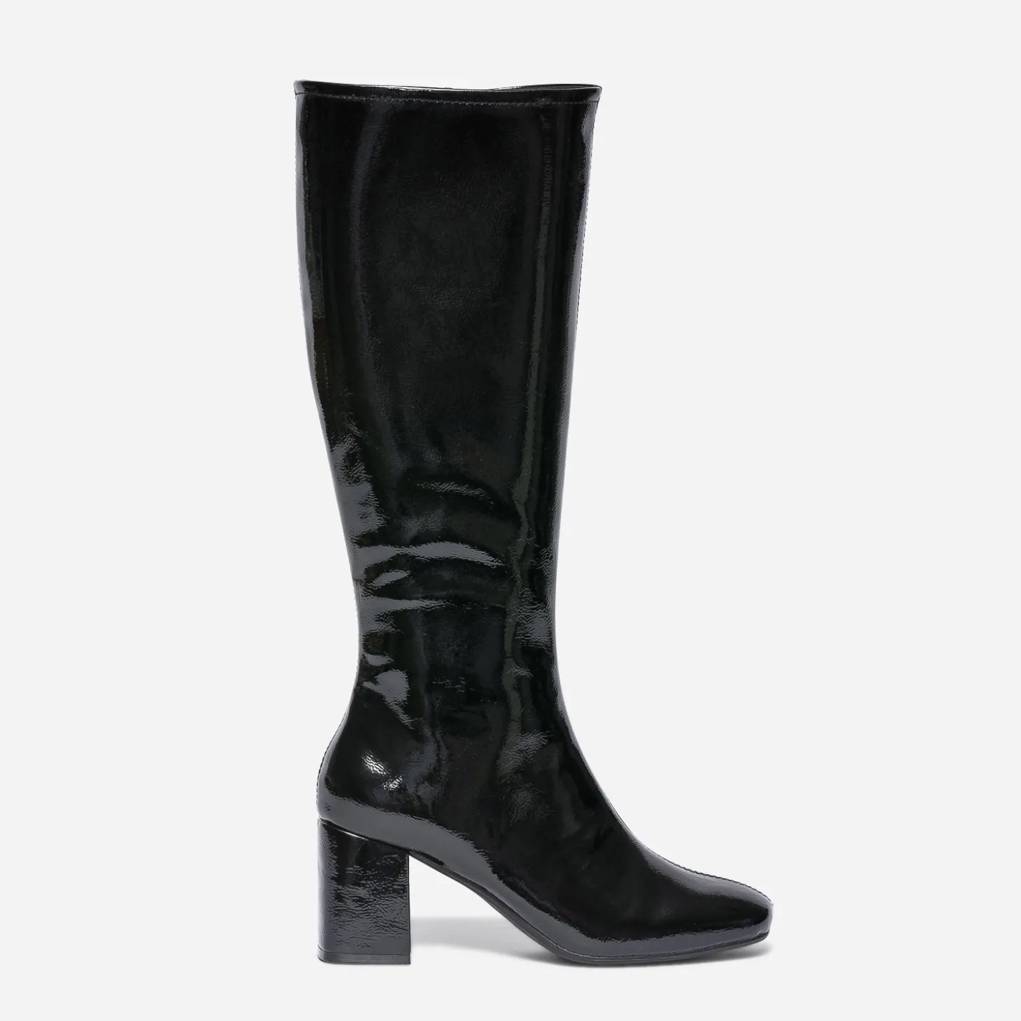 Botte noire vernie