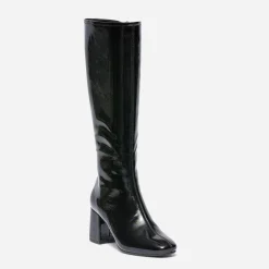 Botte noire vernie