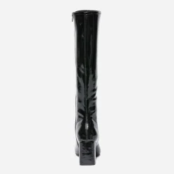 Botte noire vernie