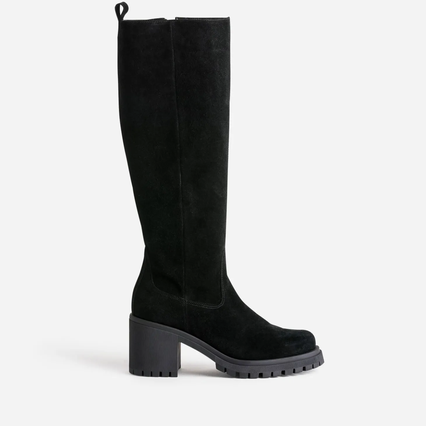 Botte TEXTO noire cuir velours
