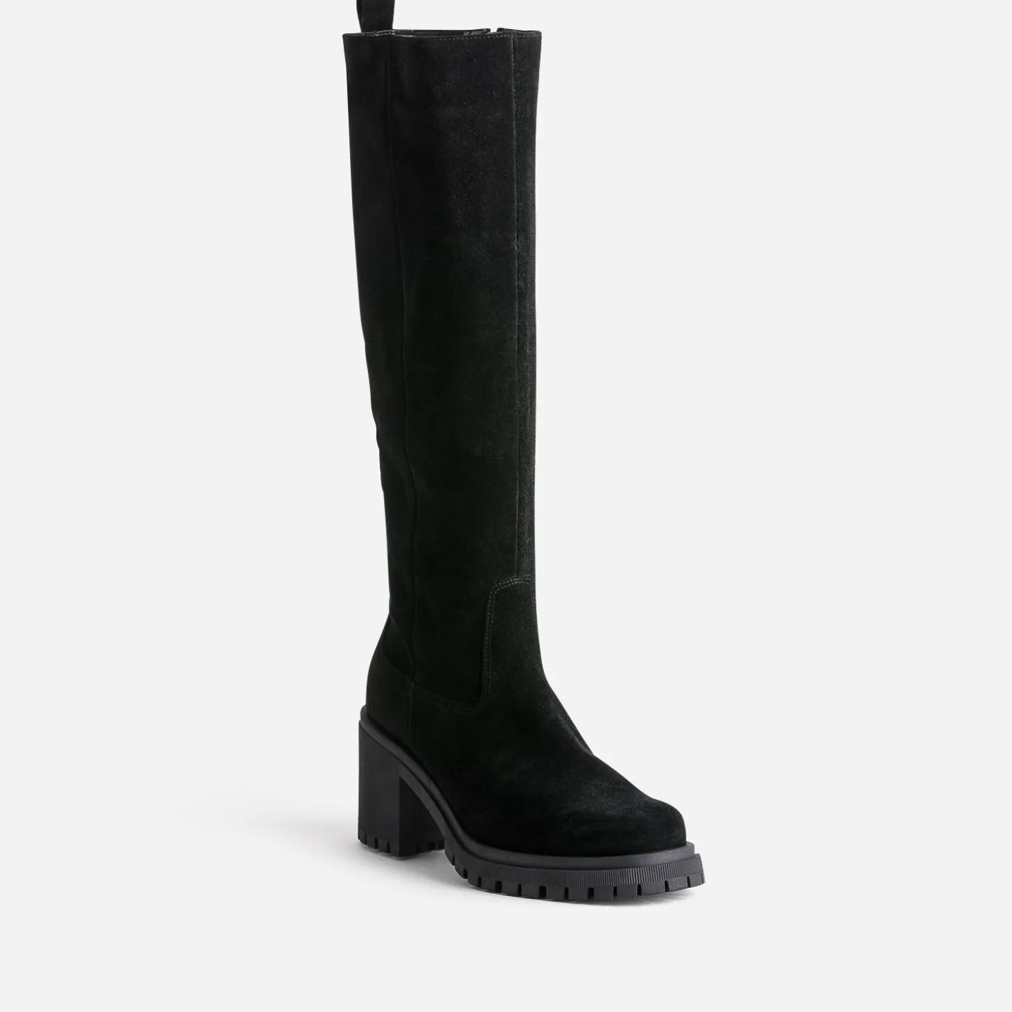 Botte TEXTO noire cuir velours
