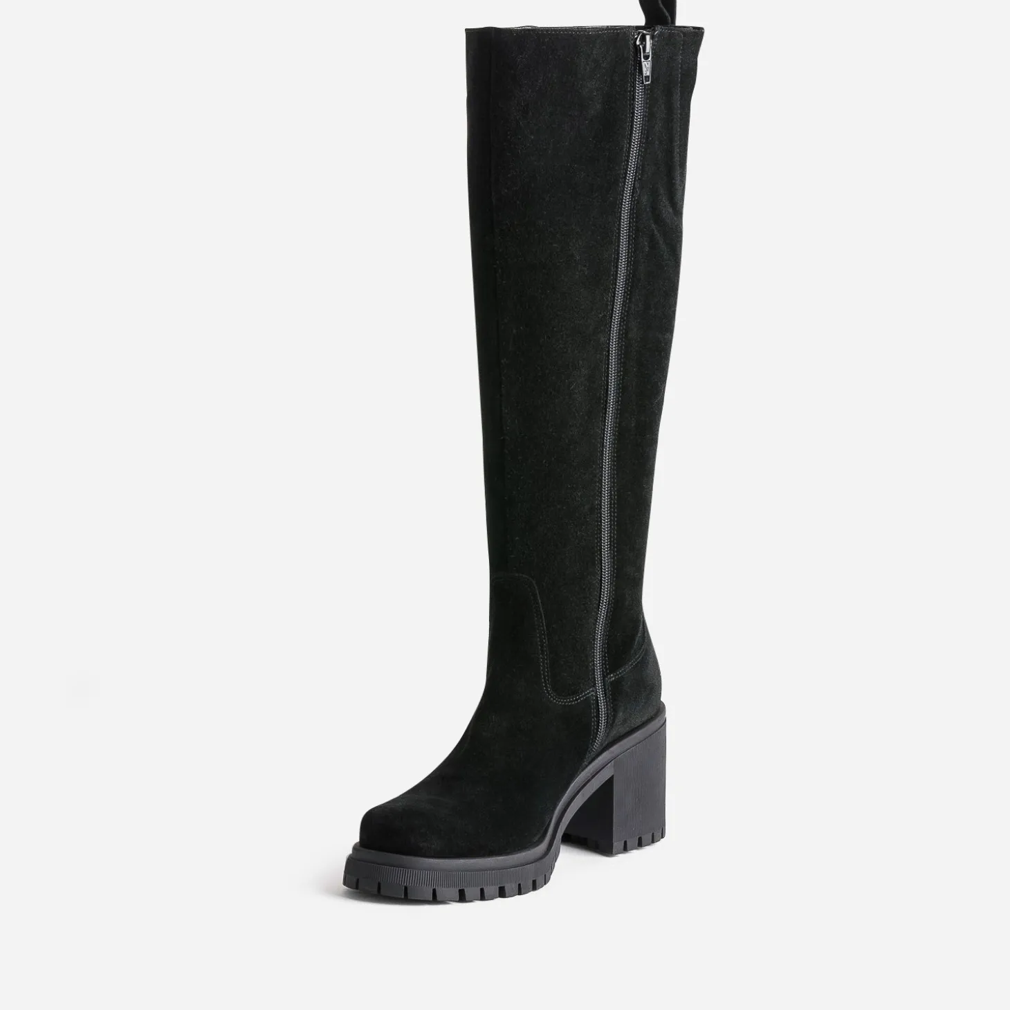 Botte TEXTO noire cuir velours