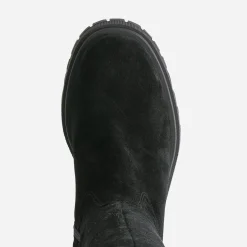 Botte TEXTO noire cuir velours