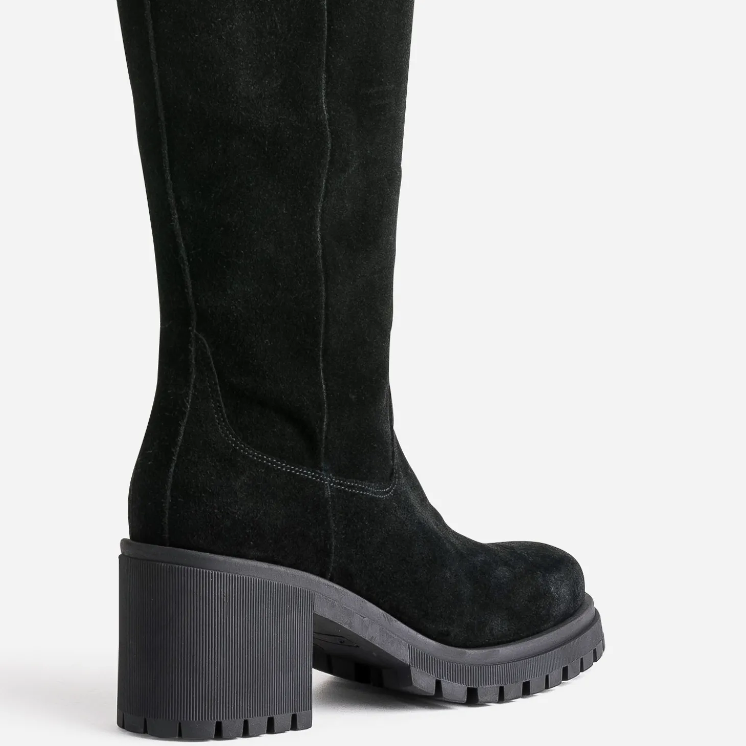 Botte TEXTO noire cuir velours