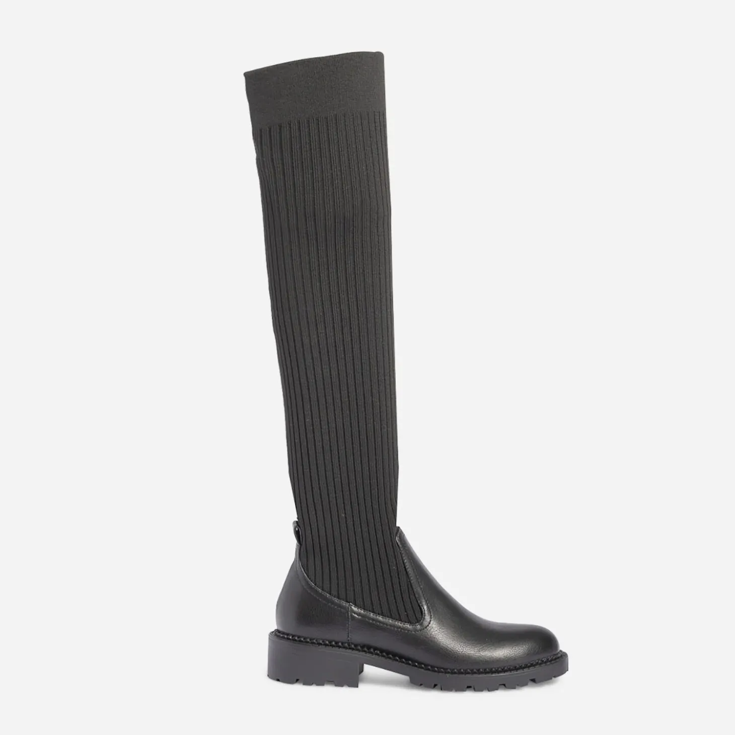 Botte-chaussette TEXTO noire