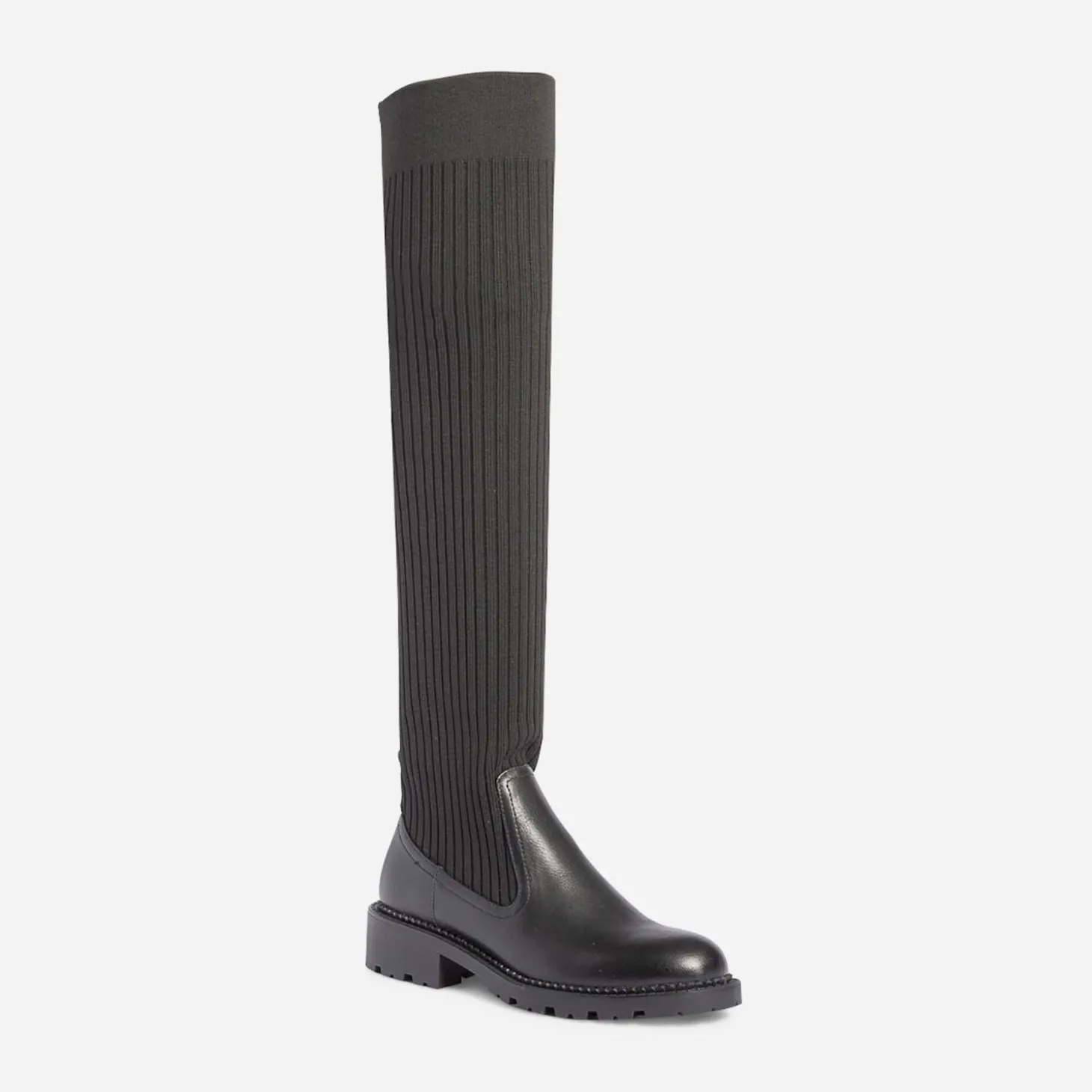 Botte-chaussette TEXTO noire