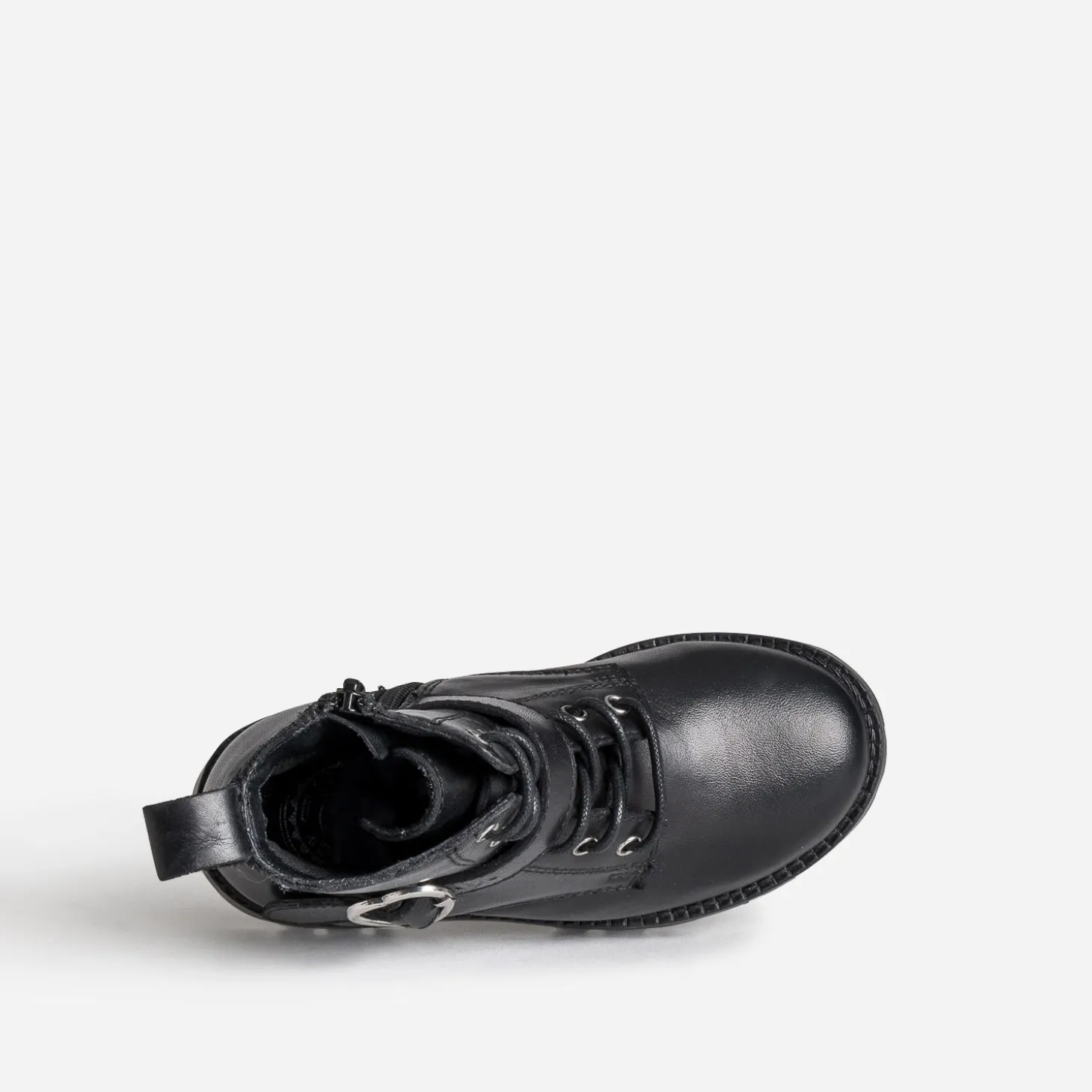 Bottine BUGGY noire boucle-coeur