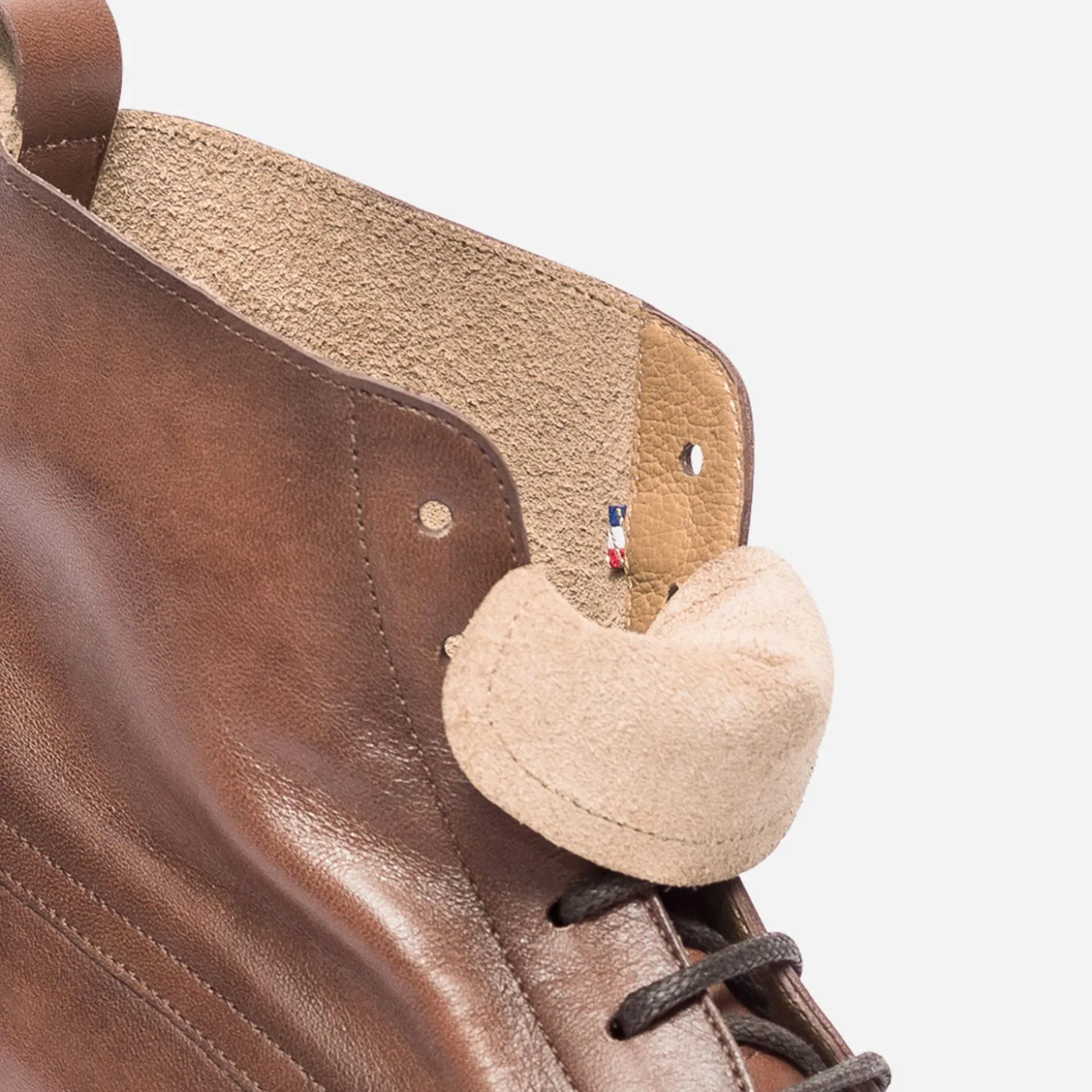 Bottine ERAM FLEX cognac en cuir éco-conçu