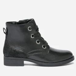 Bottine noire éco-conçue en cuir