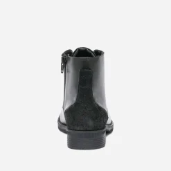 Bottine noire éco-conçue en cuir