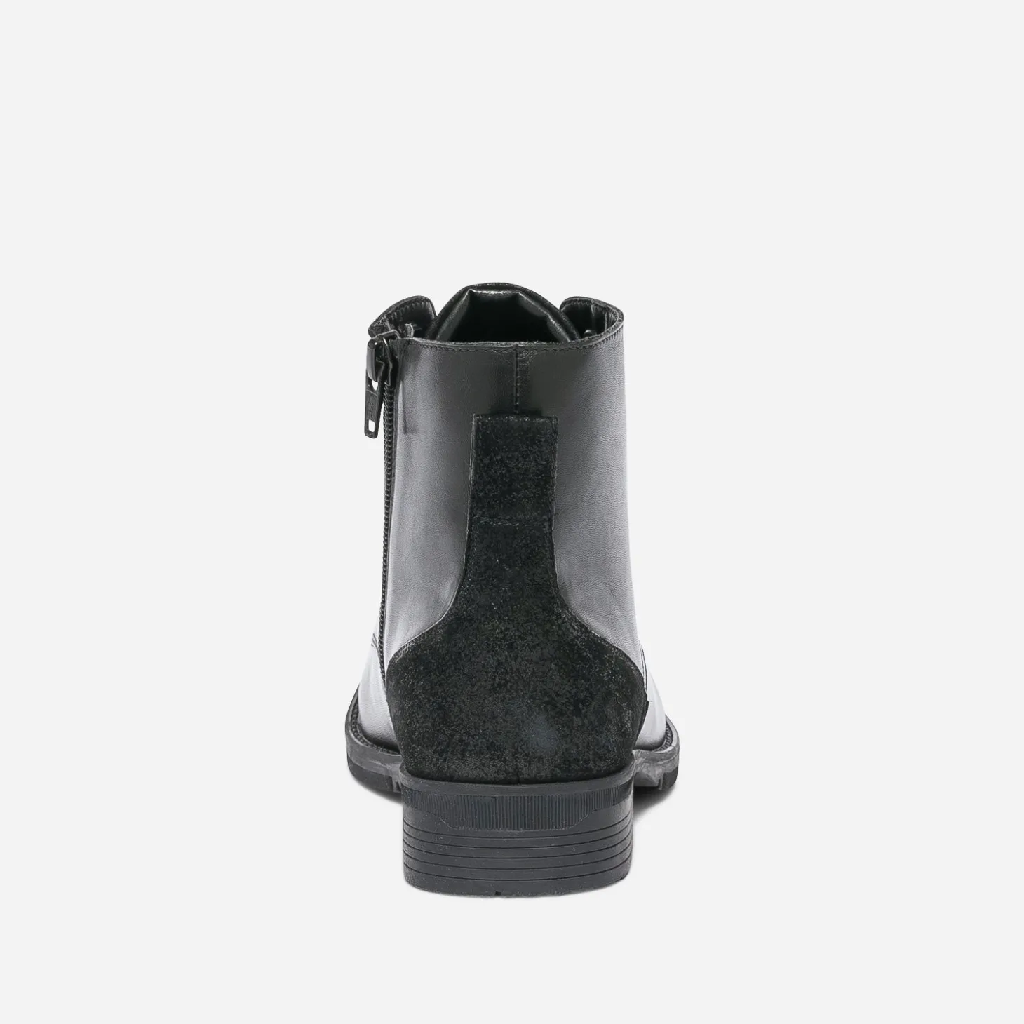 Bottine noire éco-conçue en cuir