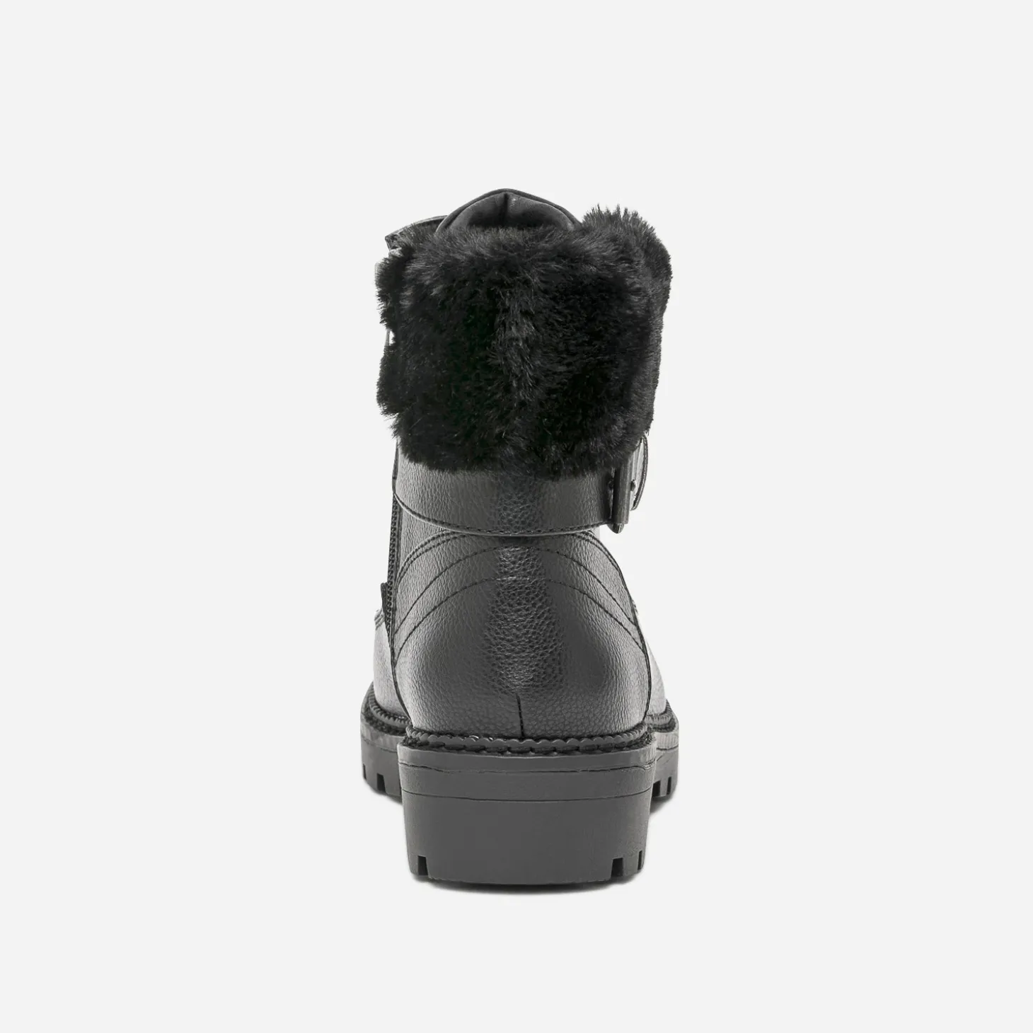 Bottine noire fourrée