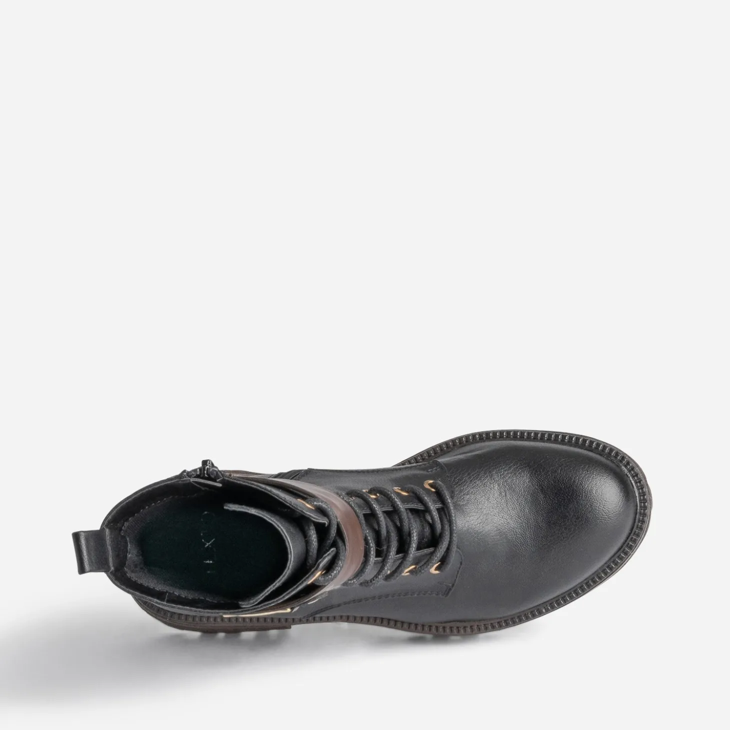 Bottine TEXTO noire et marron