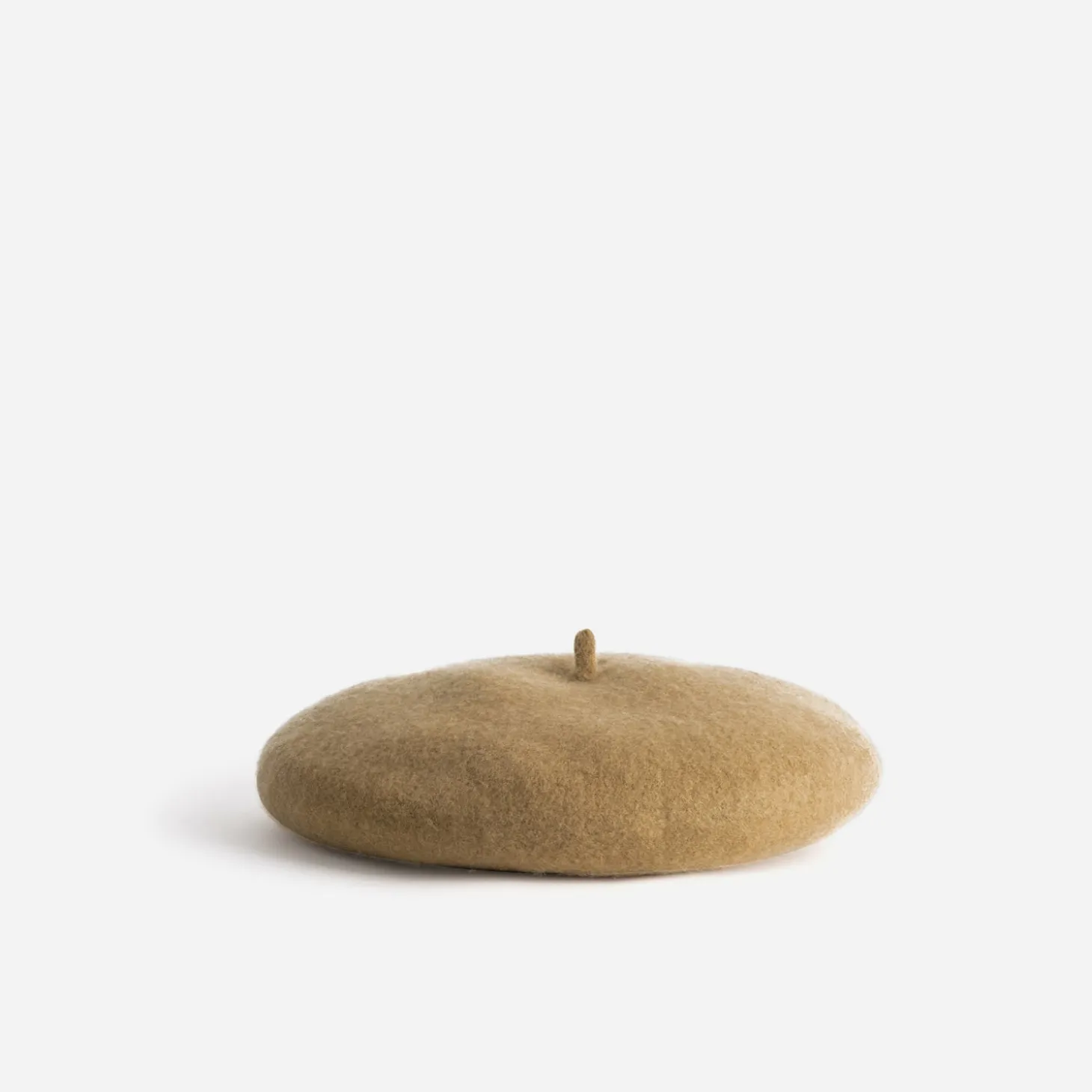 Béret camel en laine