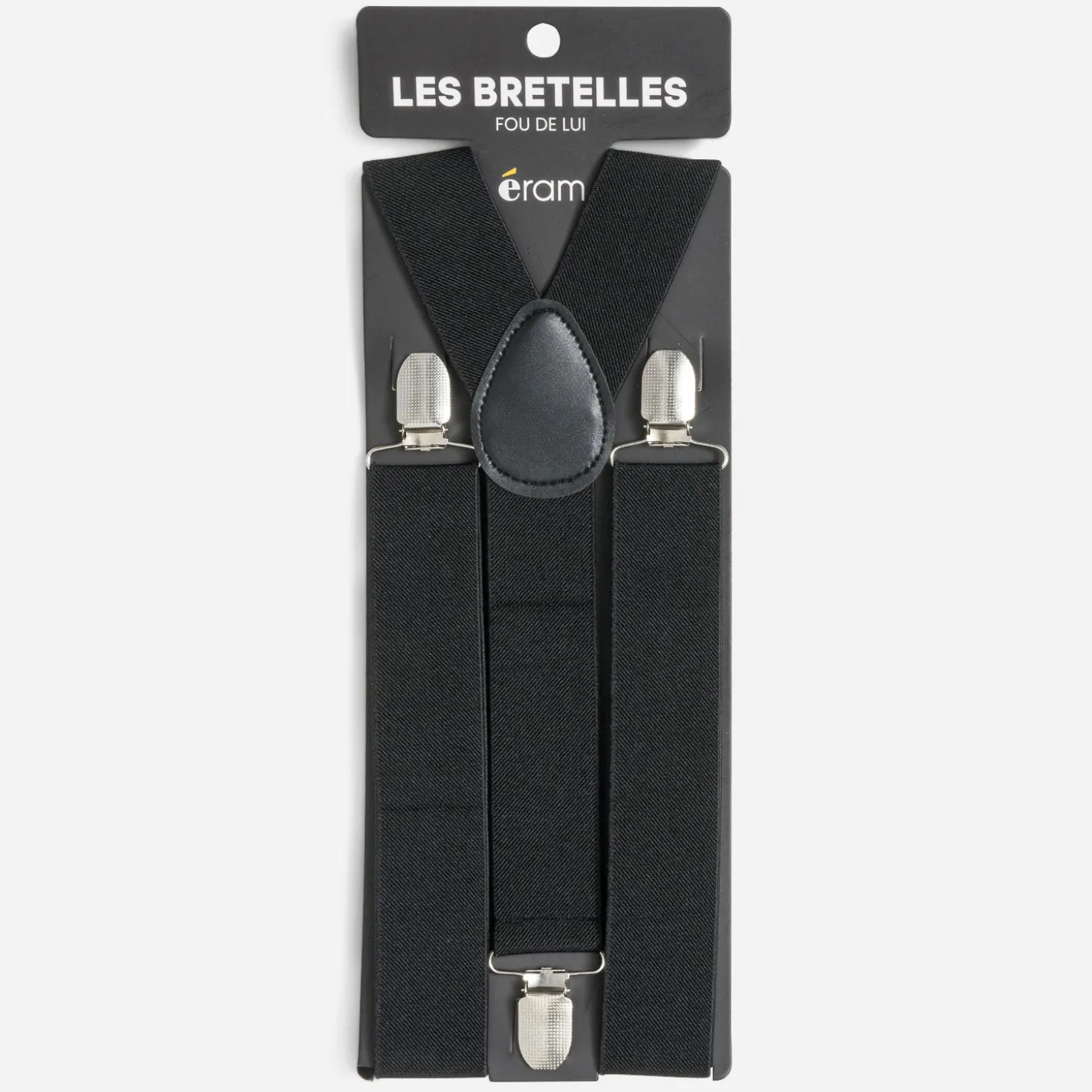 Bretelles noires pour homme