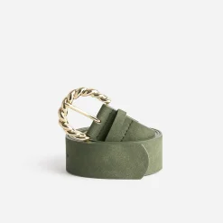 Ceinture kaki avec boucle torsadée