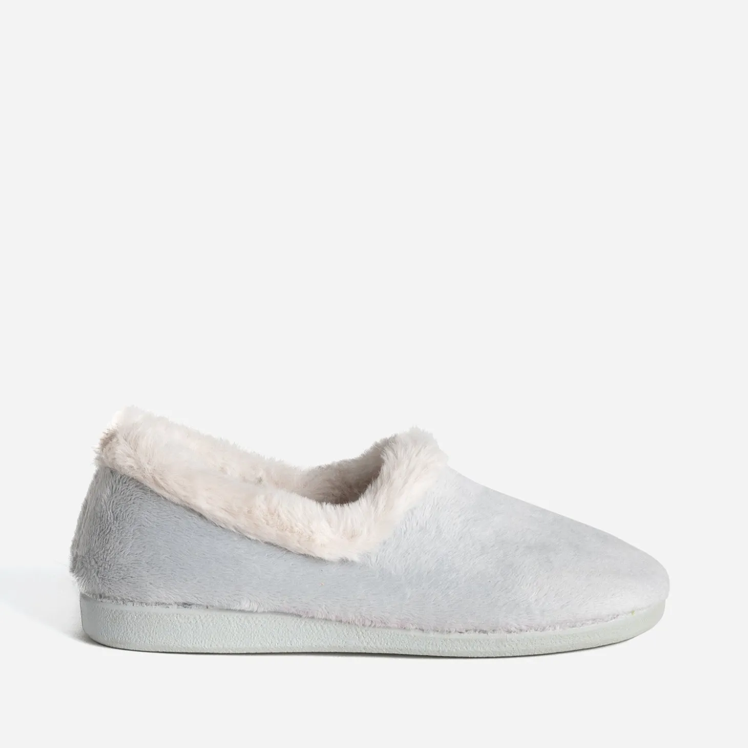 Chausson gris fourré