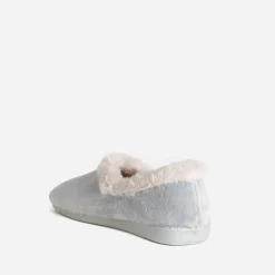 Chausson gris fourré
