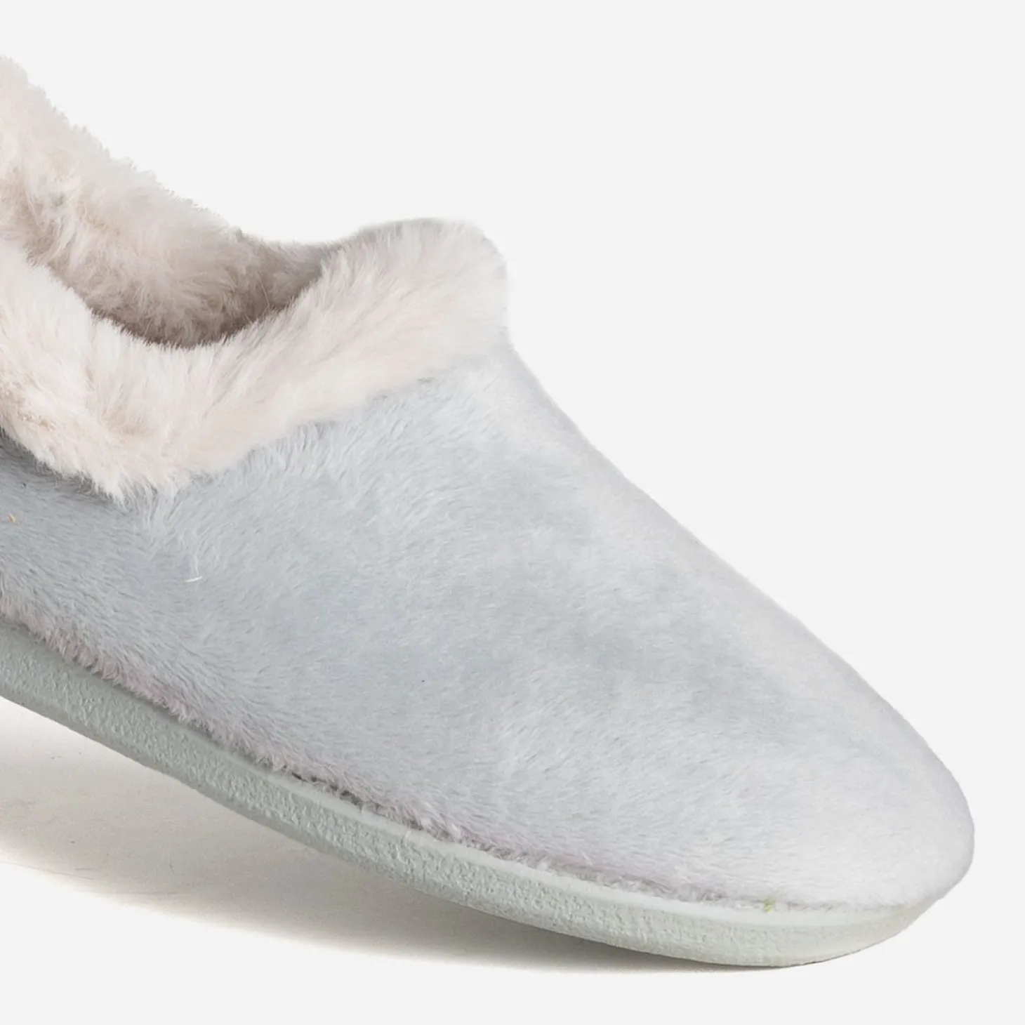 Chausson gris fourré