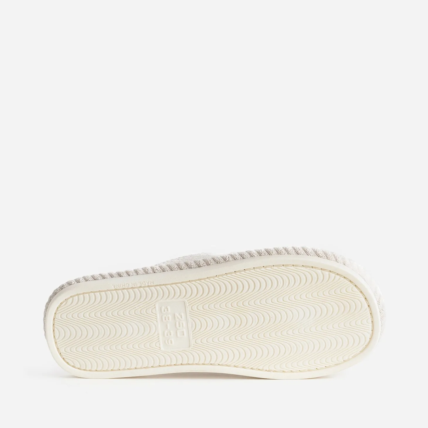 Chausson-mule beige fourré
