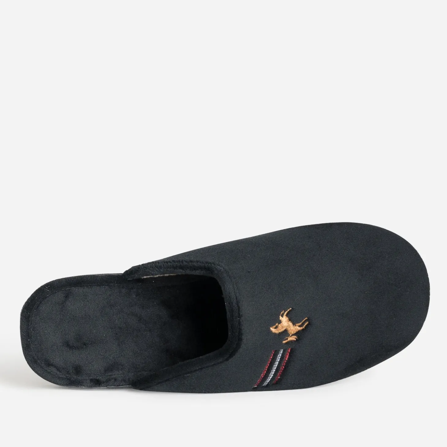 Chausson-mule noir homme