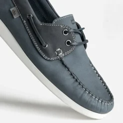 Chaussure-bateau TBS bleu denim cuir nubuck