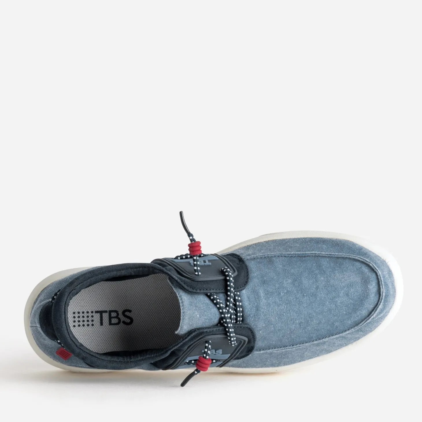 Chaussure-bateau TBS bleue toile