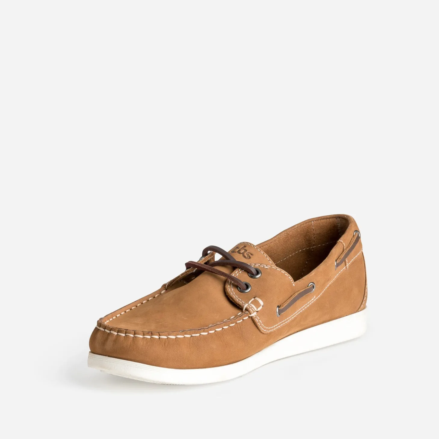 Chaussure-bateau TBS camel cuir nubuck