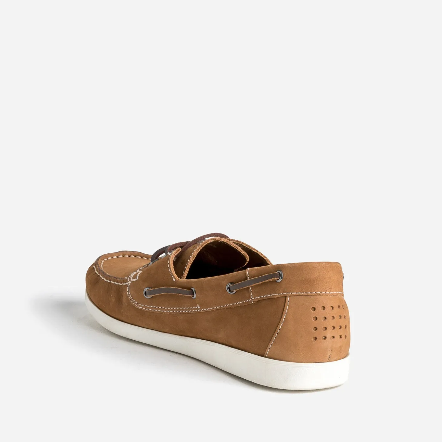 Chaussure-bateau TBS camel cuir nubuck