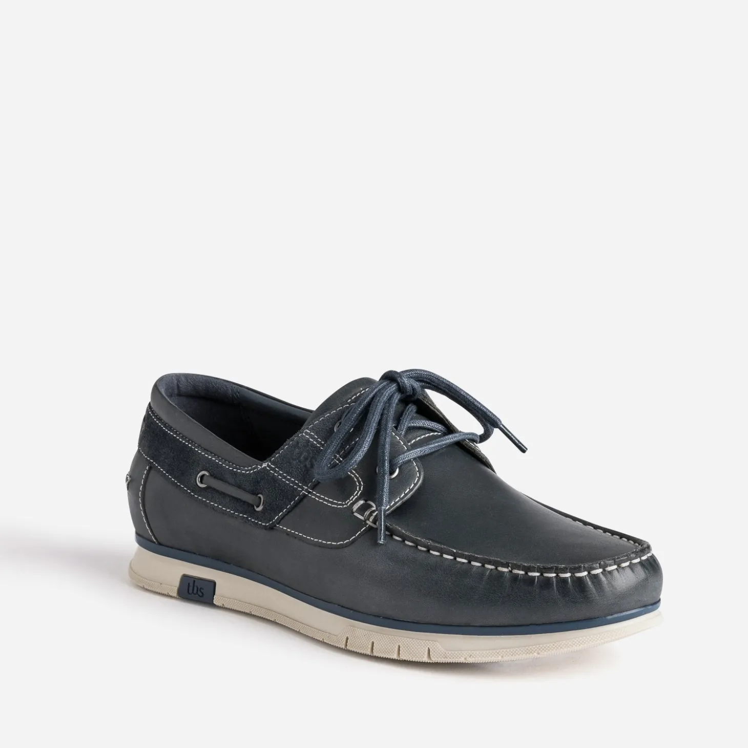 Chaussure-bateau TBS marine en cuir