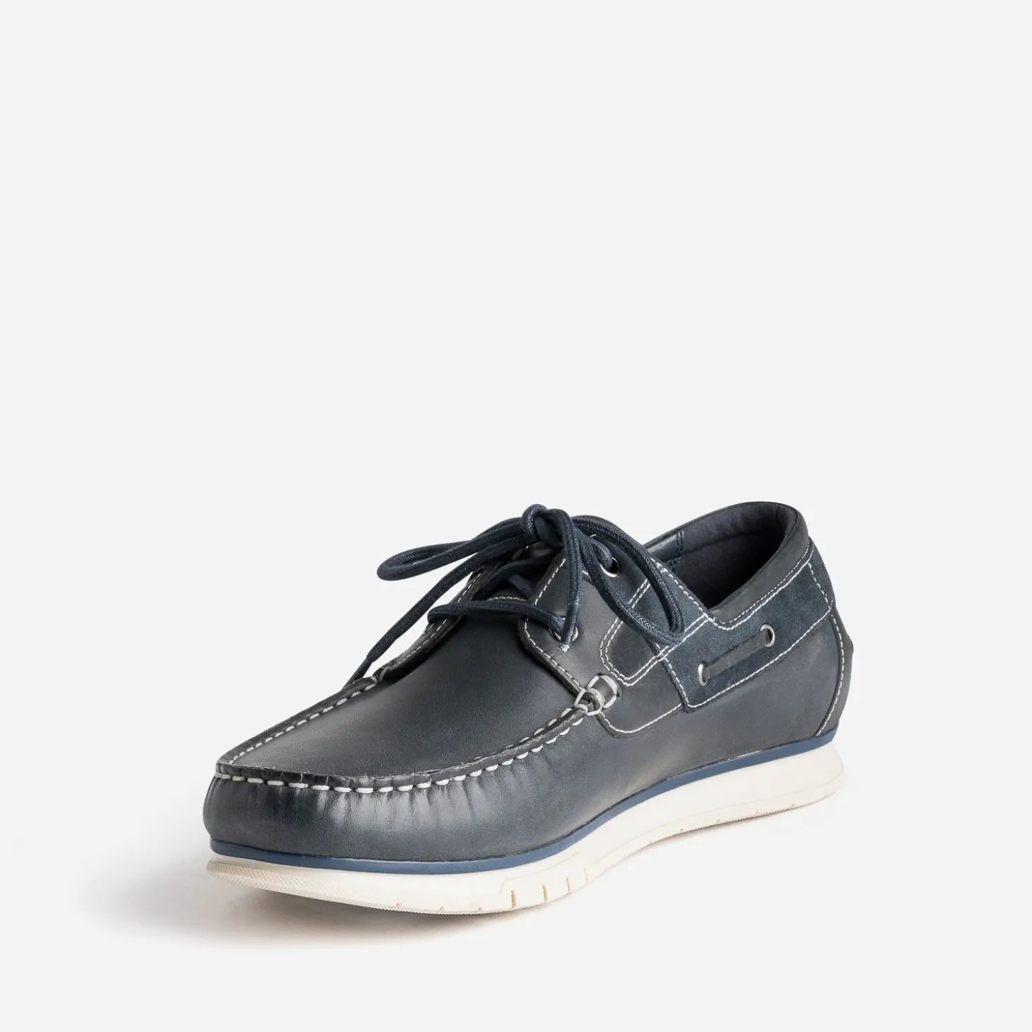 Chaussure-bateau TBS marine en cuir