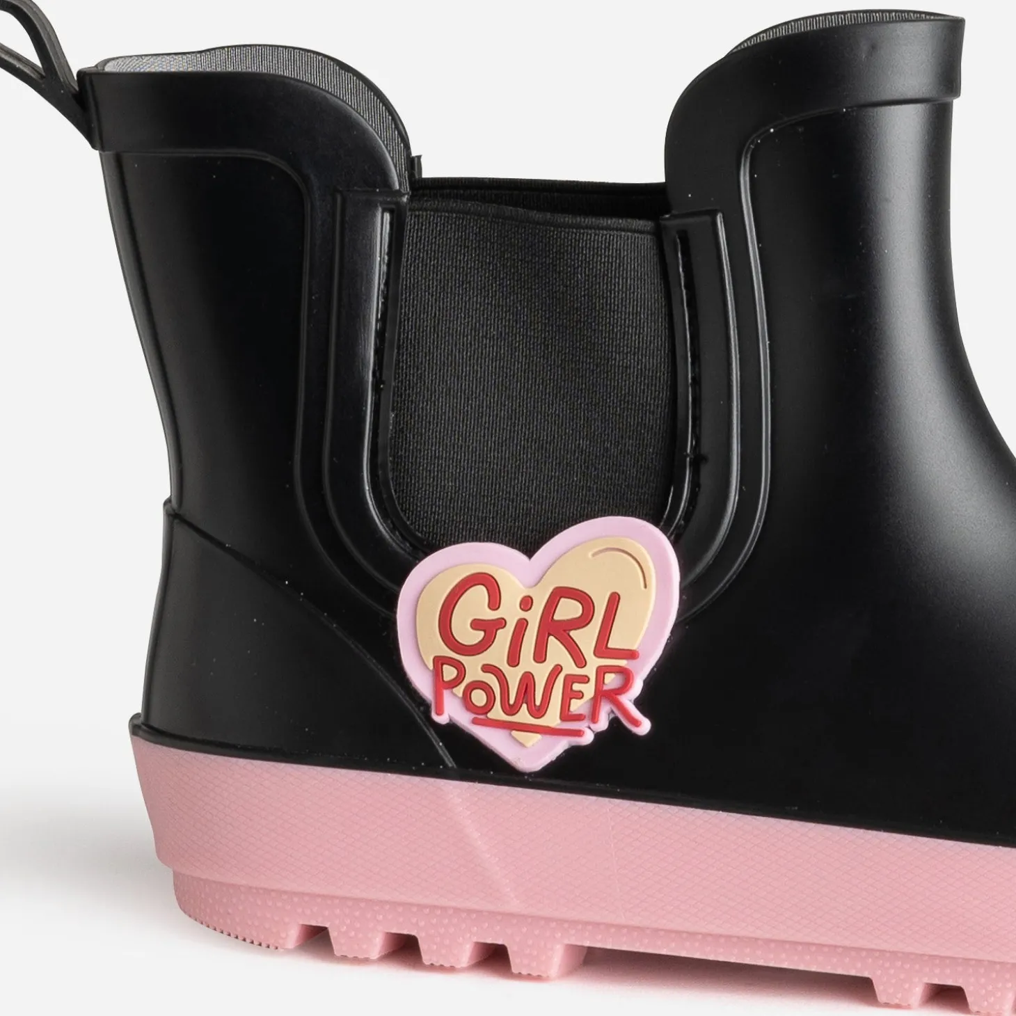 Chelsea boots BE ONLY noire patch cœur