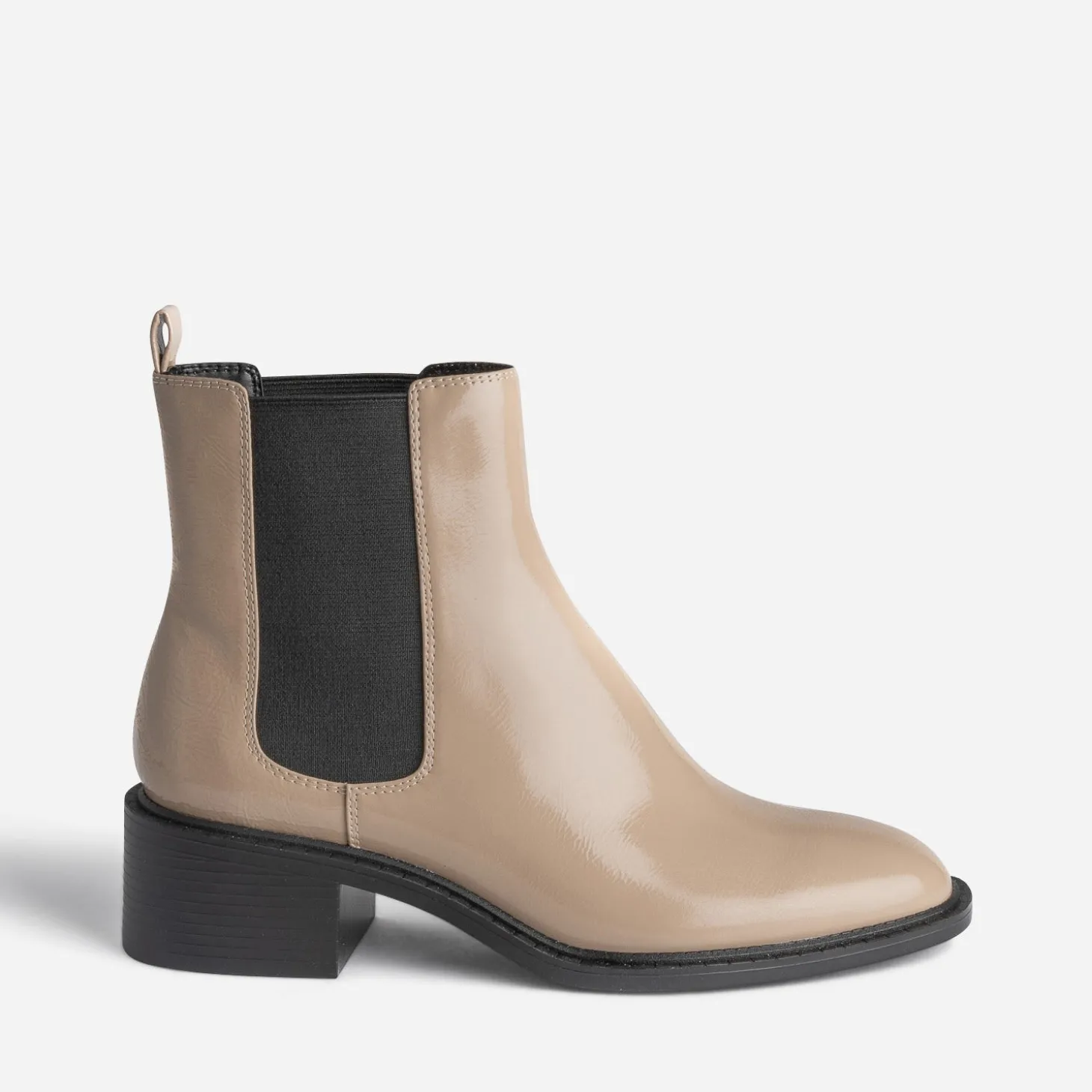 Chelsea boots beige verni