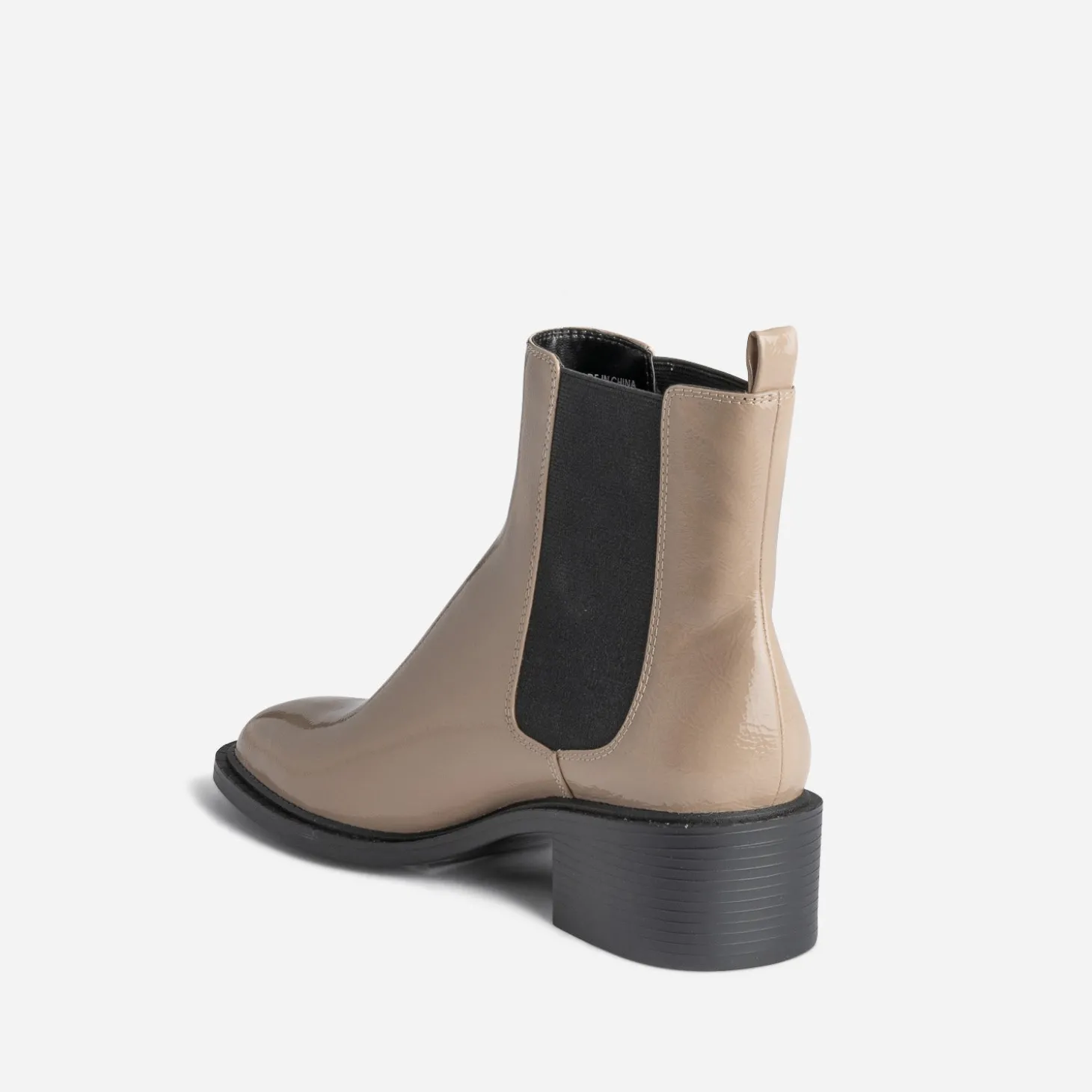 Chelsea boots beige verni