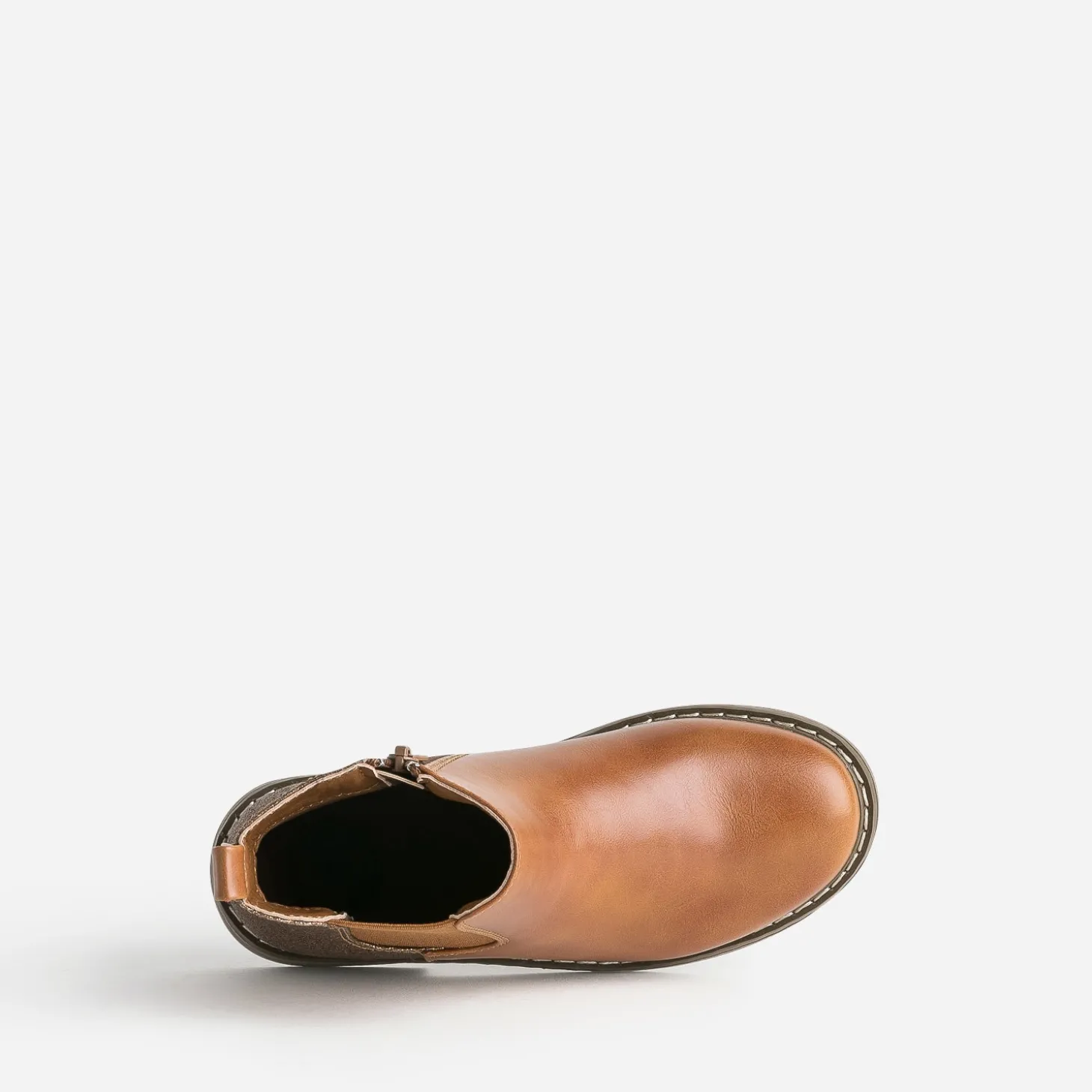 Chelsea boots BUGGY camel détails pailletés