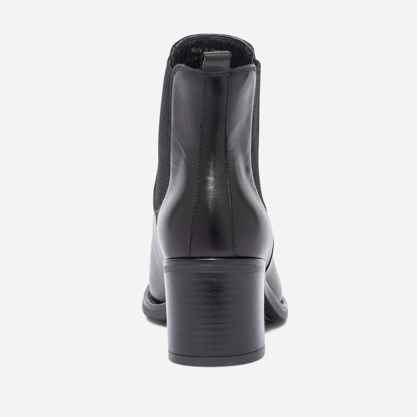 Chelsea boots noir en cuir éco-conçu