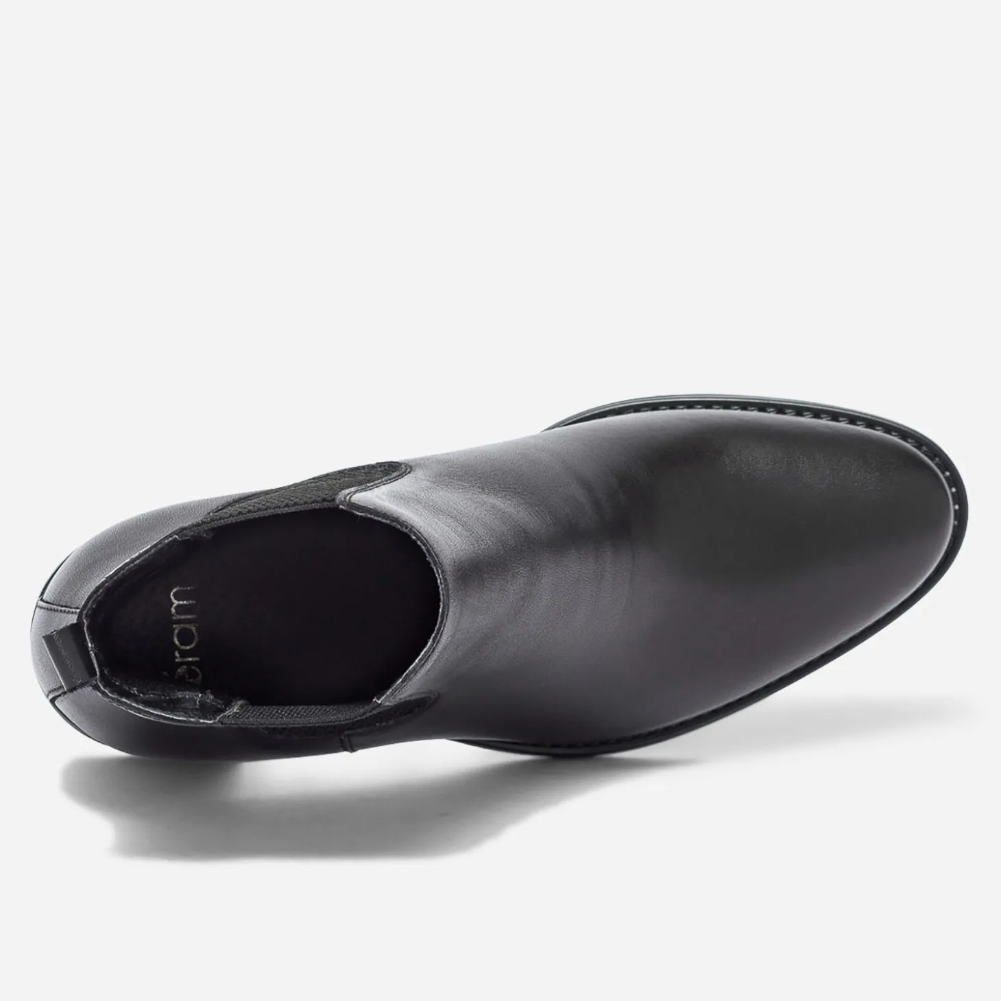 Chelsea boots noir en cuir éco-conçu