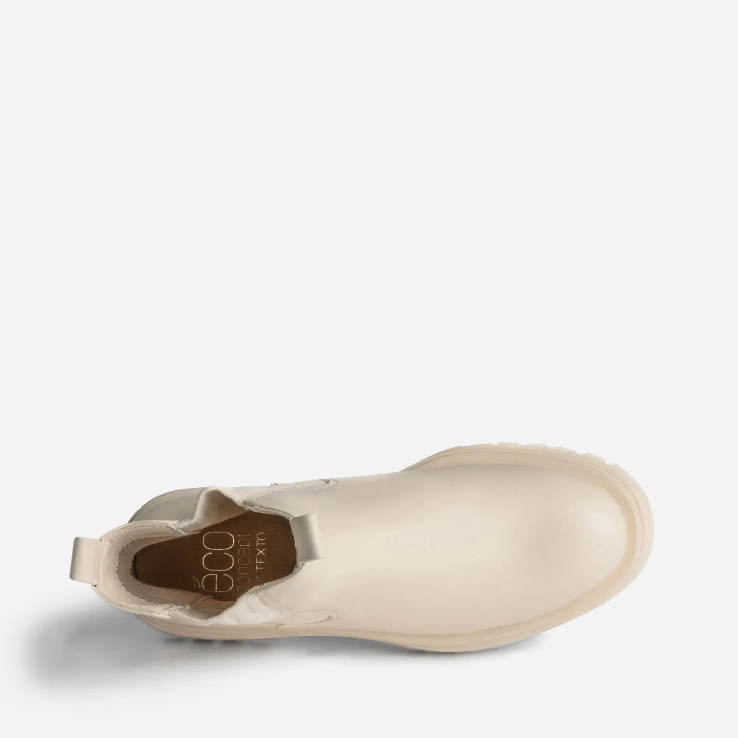Cheslea boots TEXTO écru éco-conçu