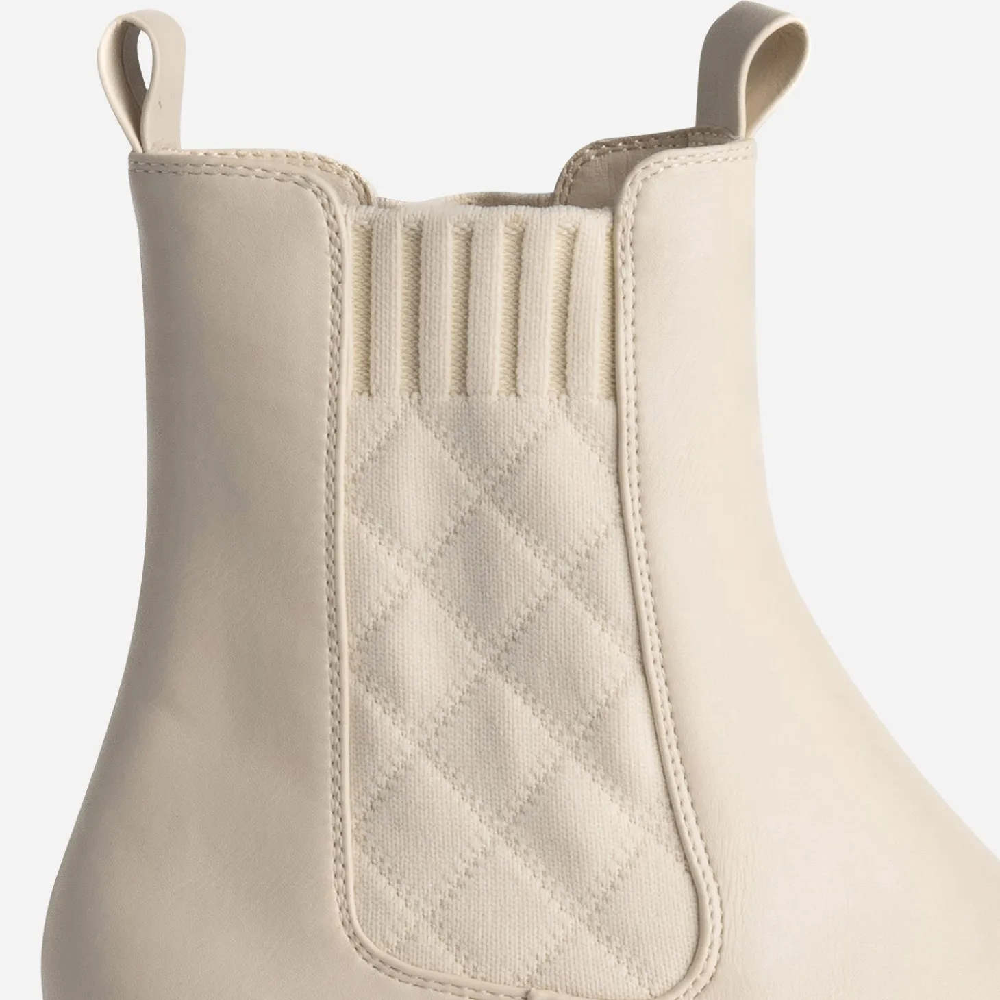 Cheslea boots TEXTO écru éco-conçu