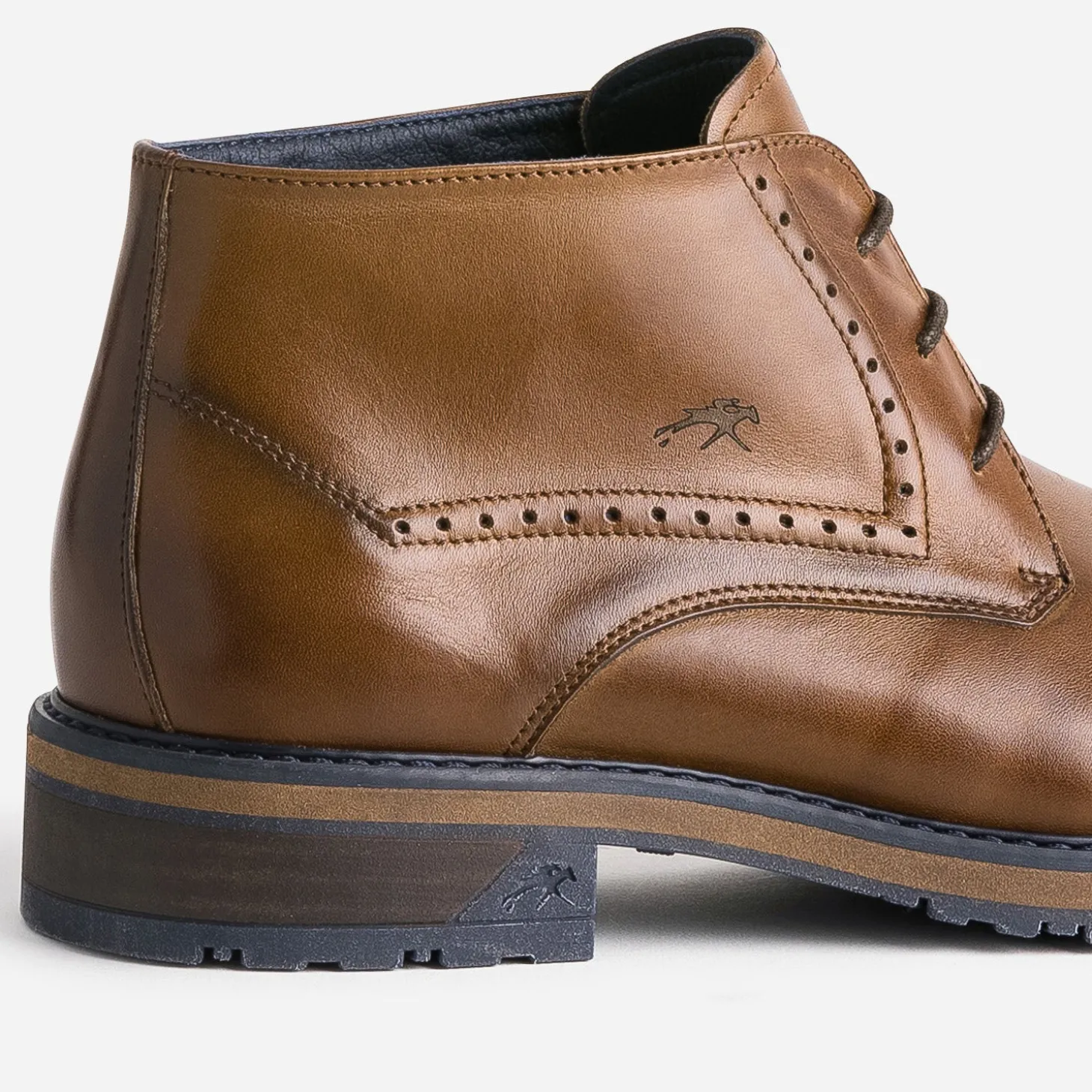 Chukka boots FLUCHOS marron en cuir