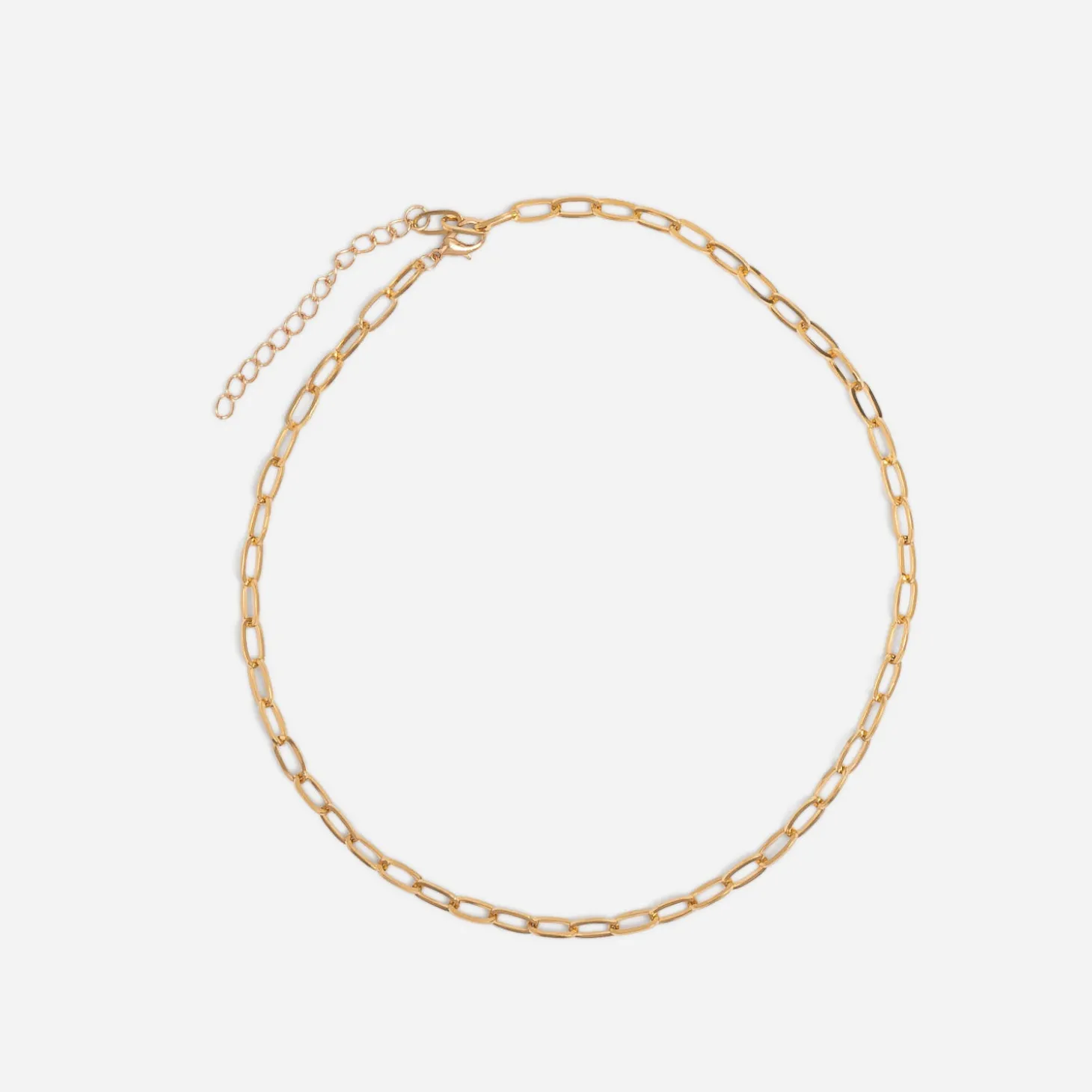 Collier jaune métal