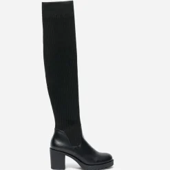 Cuissarde-chaussette TEXTO noire