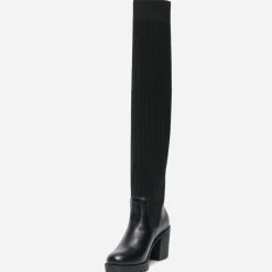 Cuissarde-chaussette TEXTO noire