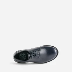Derby BUGGY marine en cuir