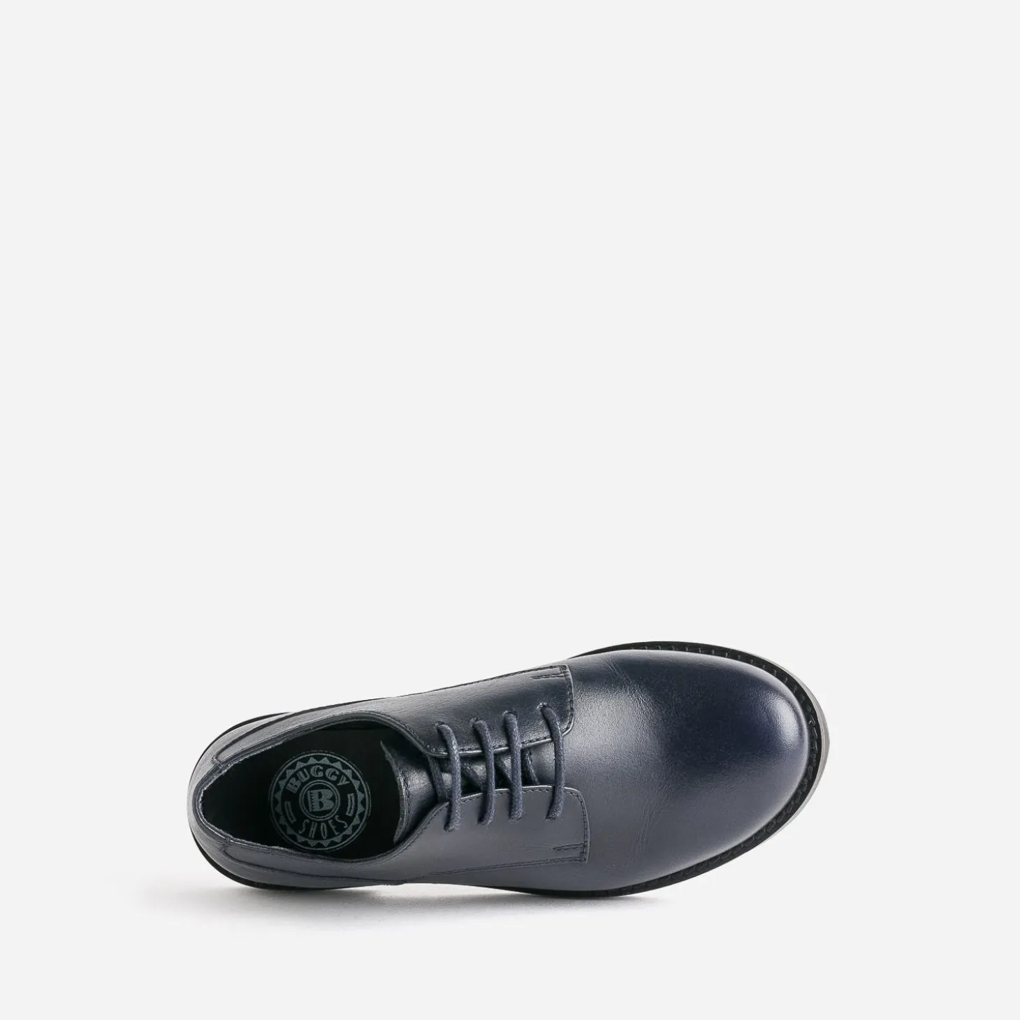 Derby BUGGY marine en cuir