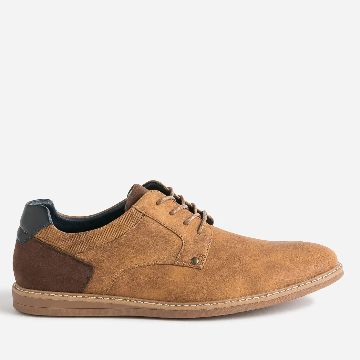 Derby camel et marron foncé