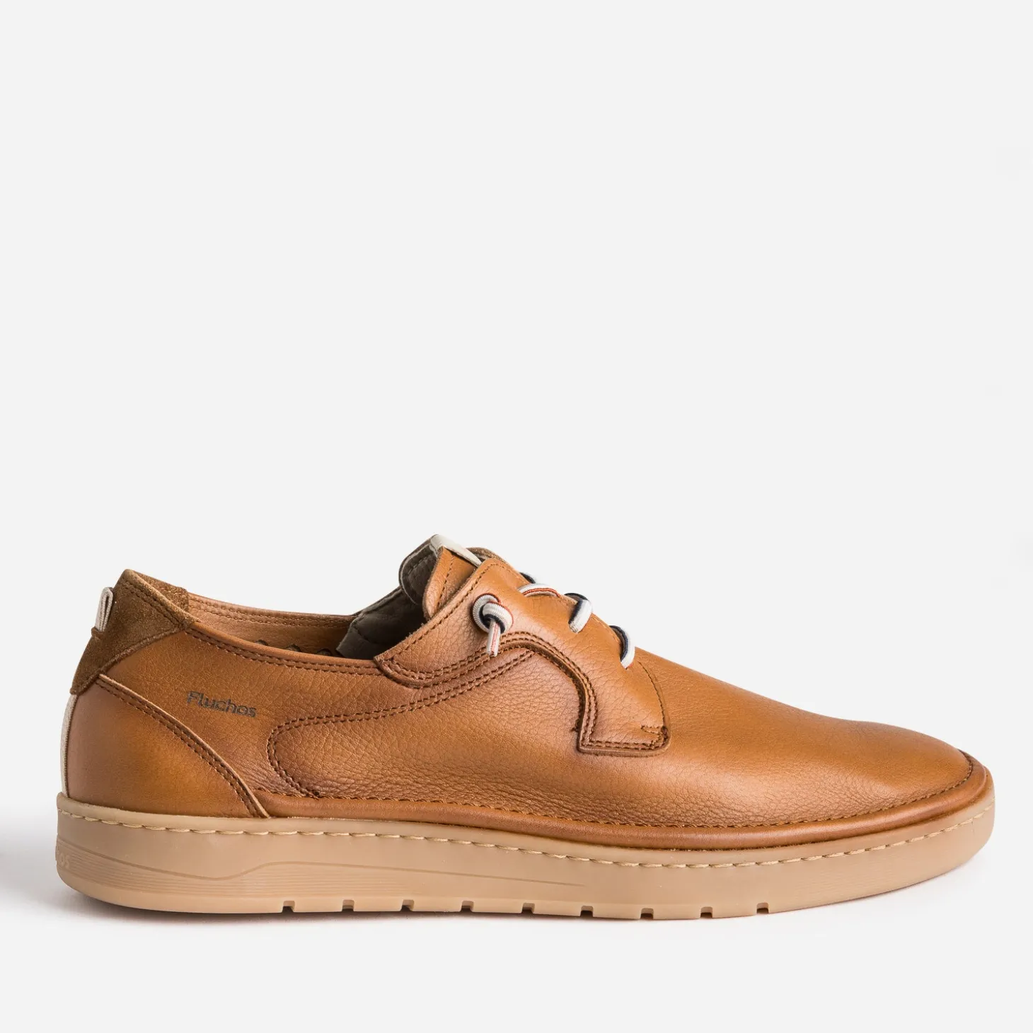 Derby confort FLUCHOS cognac en cuir